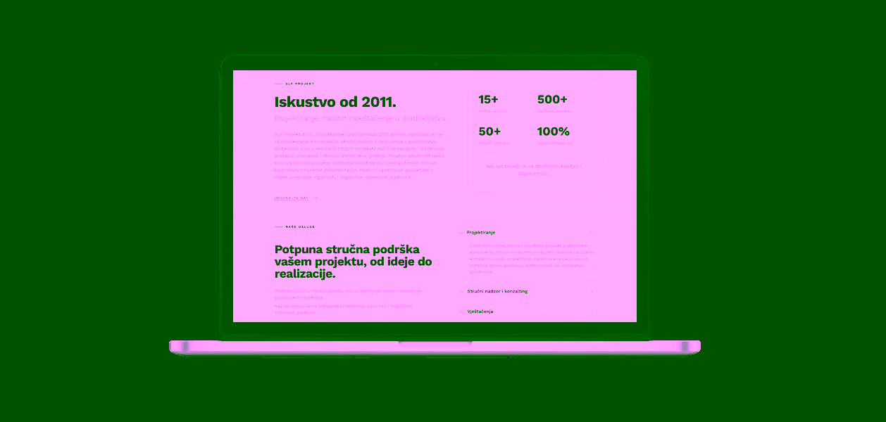 SLF Projekt: web stranica za projektiranje i stručni nadzor
