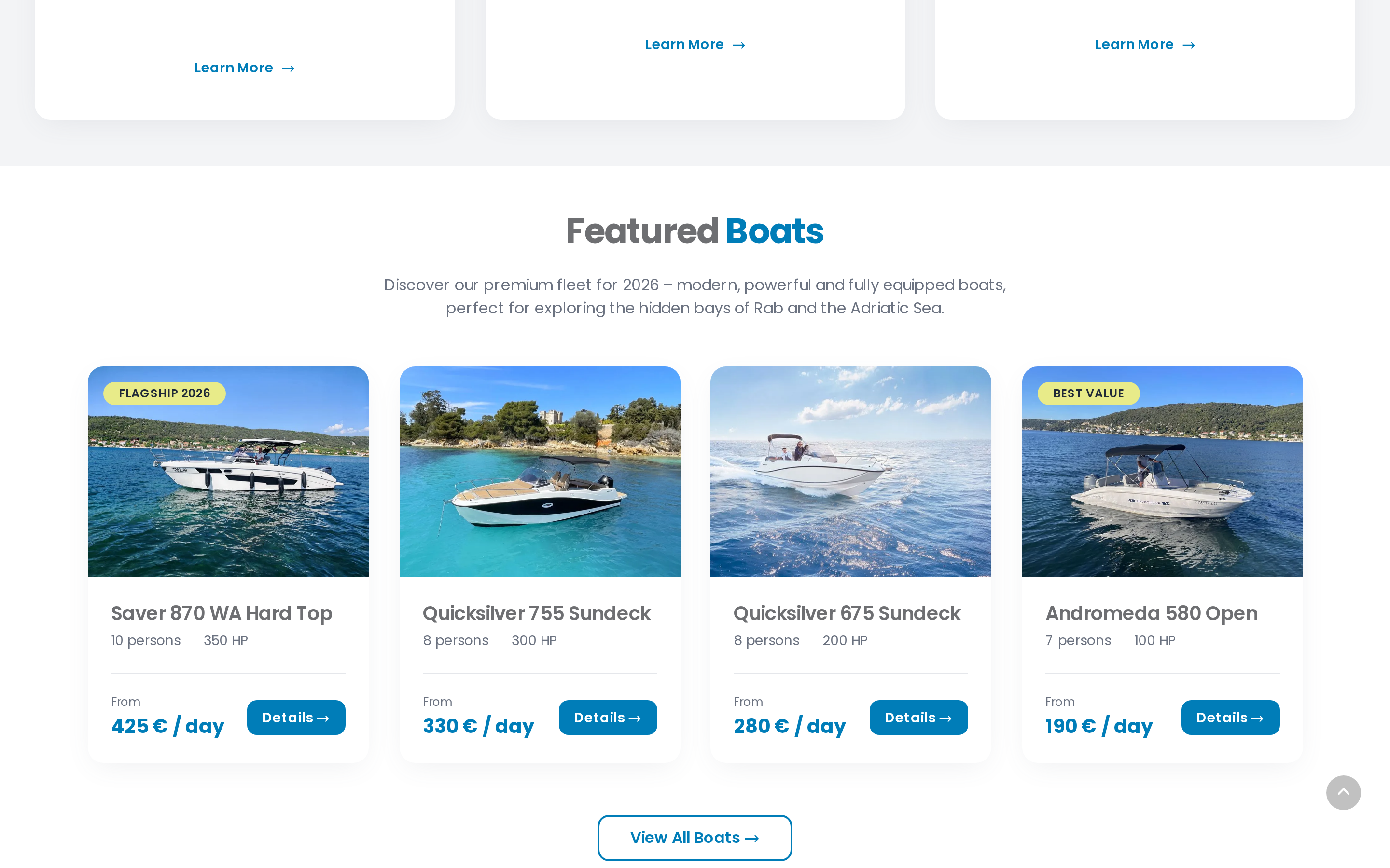 Valentino Charter: flota