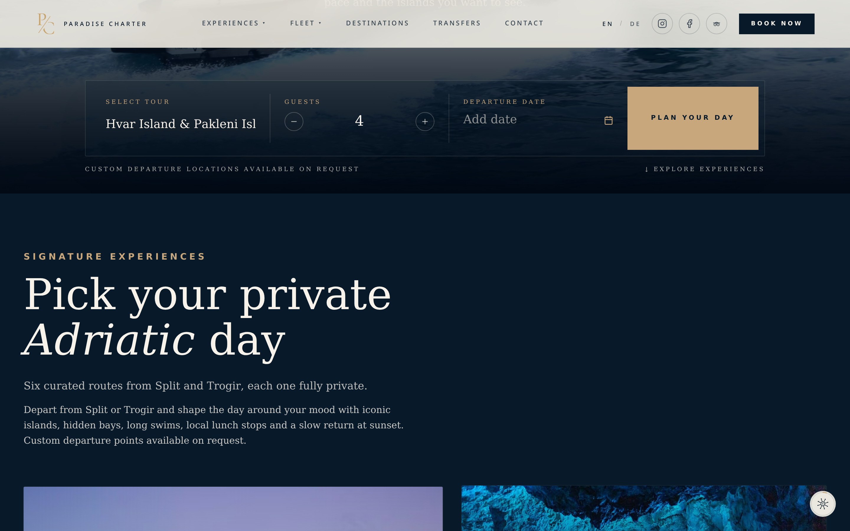 Paradise Charter: Pick your private Adriatic day