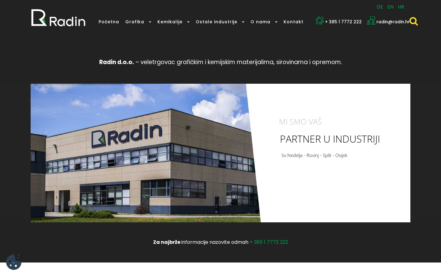 Radin: naslovna