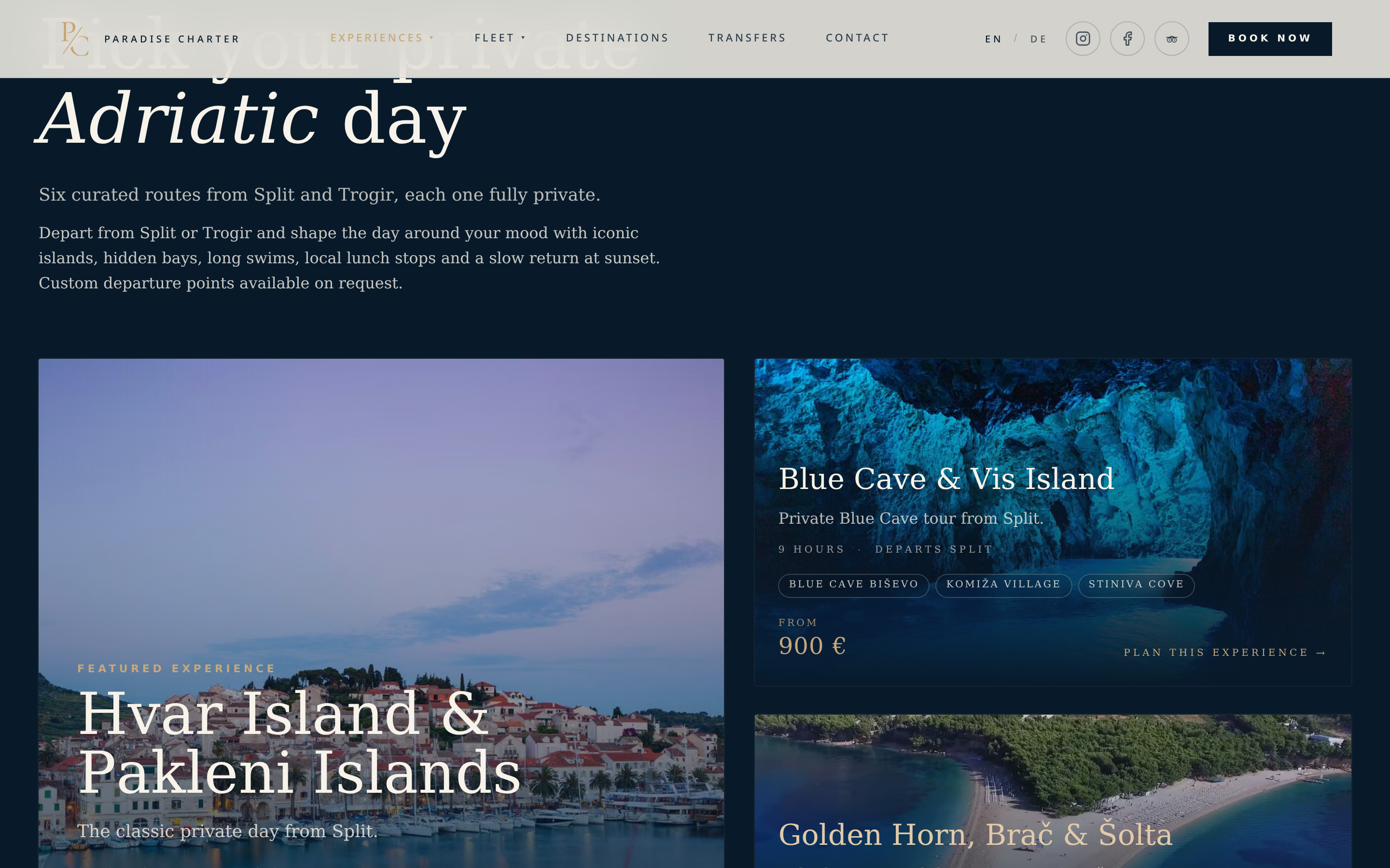 Paradise Charter: pregled iskustava