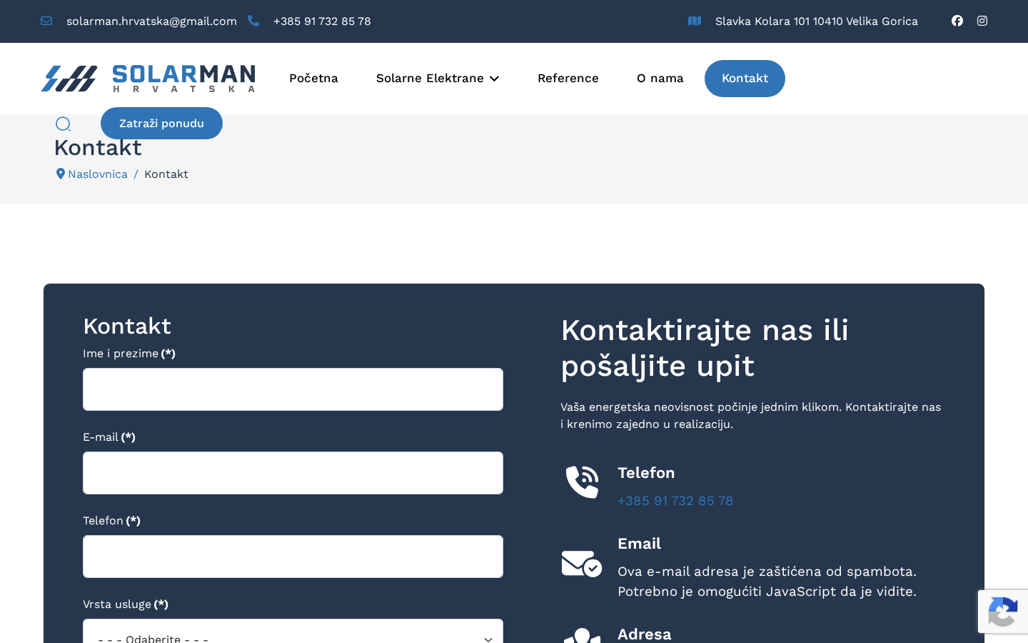 Solarman: kontakt